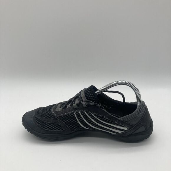 Mens Size 7 Merrell Trail Glove 3 Black Gray Vibram Barefoot Running Shoes - Picture 5 of 9